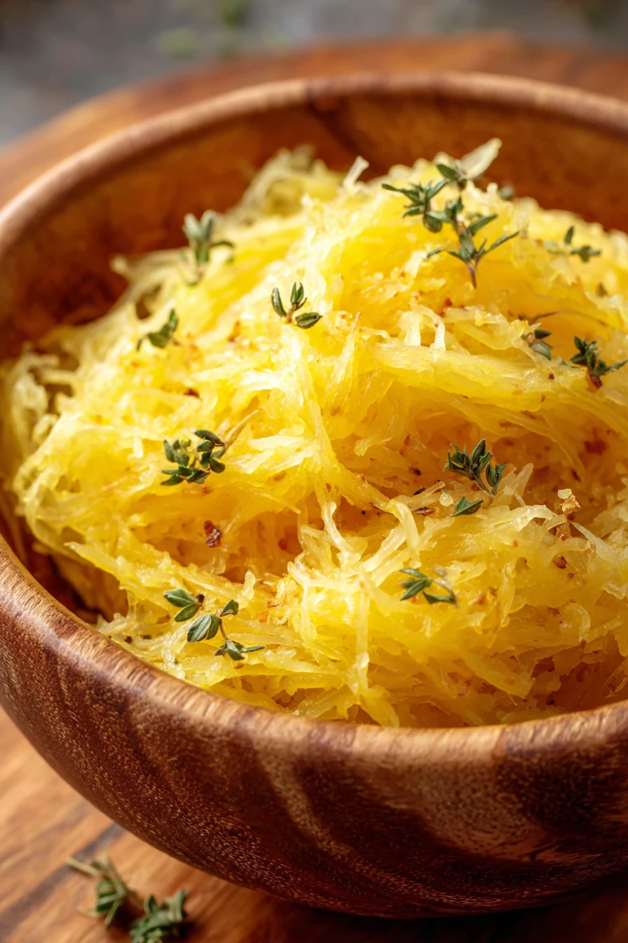 roasted spaghetti squash, whole, golden, savory, nutritious, delicious, plant-based, gluten-free
