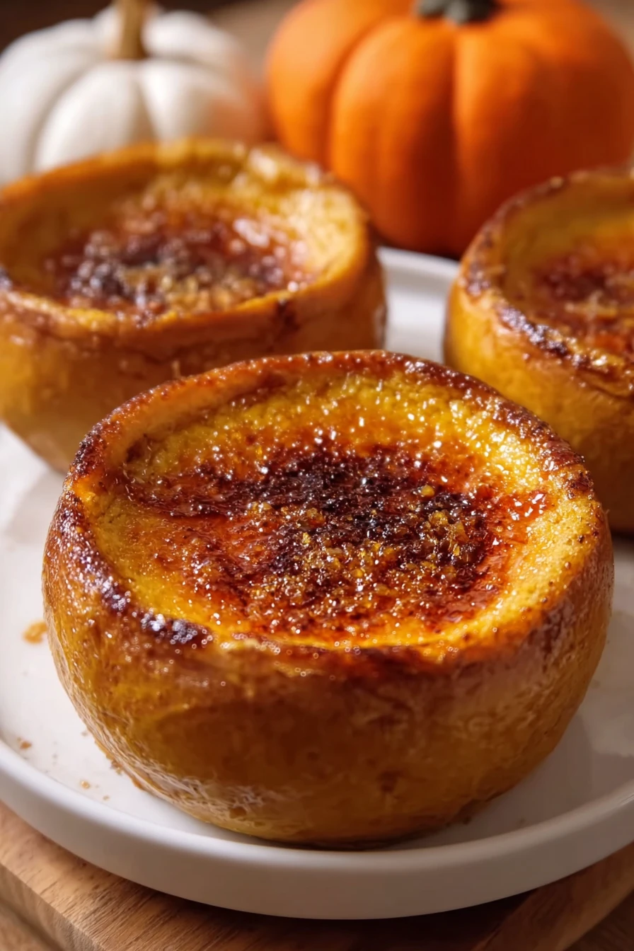 pumpkin crème brûlée, creamy, rich, decadent, fall dessert