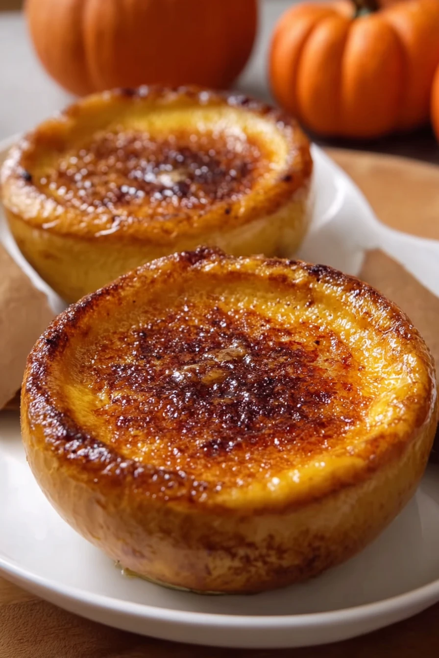 pumpkin crème brûlée, creamy, rich, decadent, fall dessert