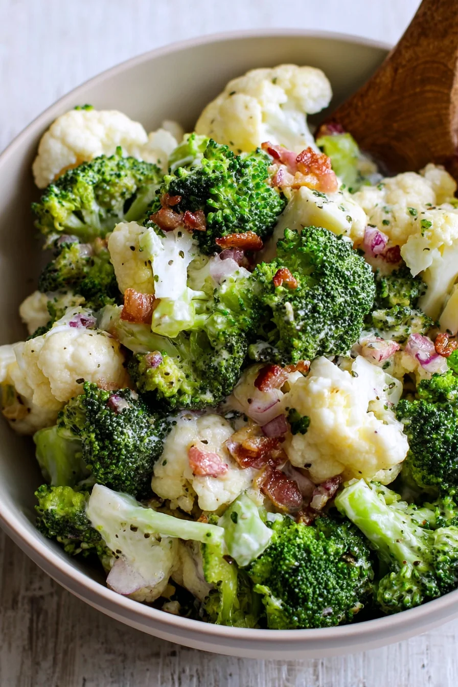 Broccoli Cauliflower Salad - Image 1