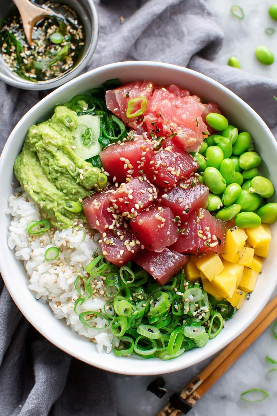 Tuna Rice Bowl with Wasabi Peas - Image 1