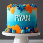 Blue and Orange Cake - Image 2
