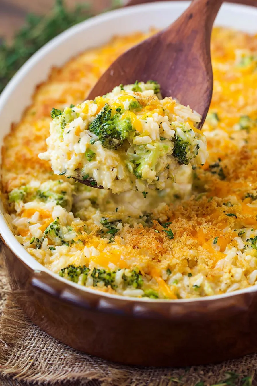 Broccoli Rice and Cheese Casserole Easy - Image 1