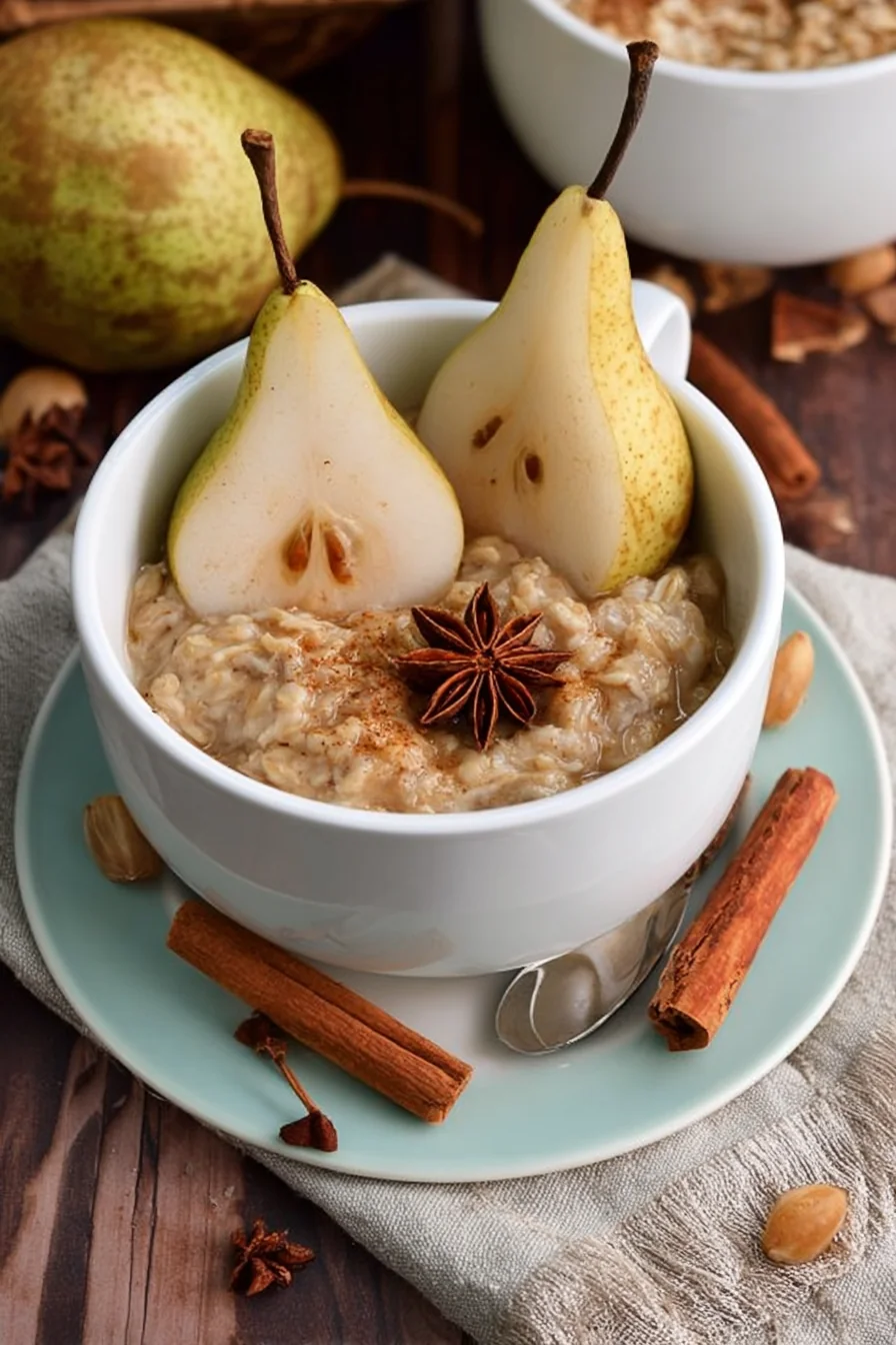 Chai Spiced Pear Oatmeal