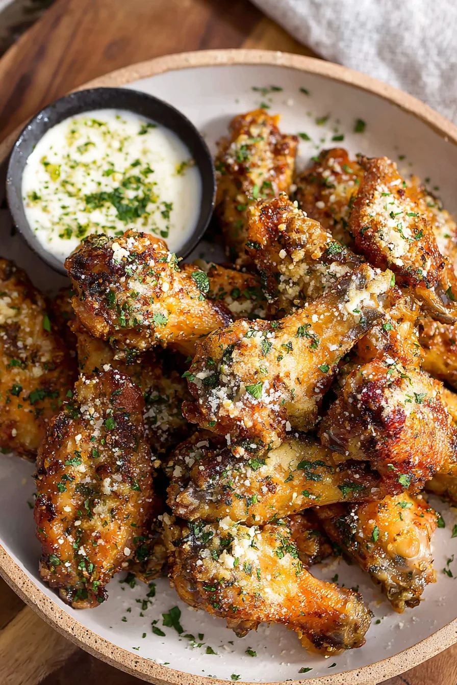 Garlic Parmesan Chicken Wings - Image 1