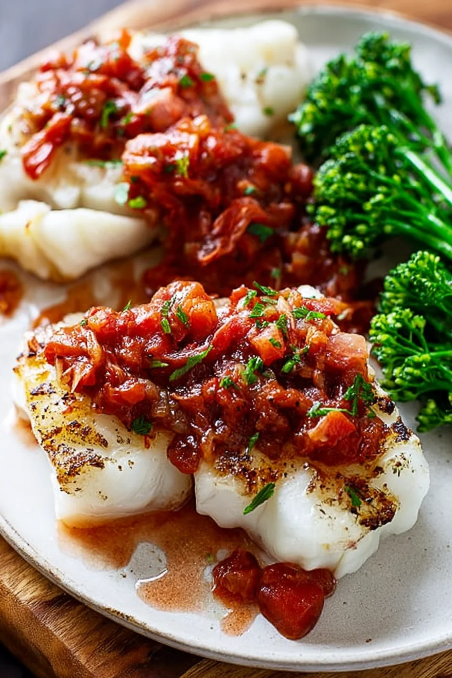 Grilled Cod with Salsa Rossa - Image 1