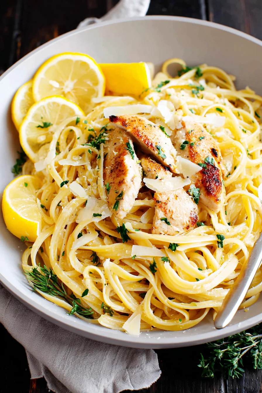 Lemon Garlic Chicken Pasta - Image 1