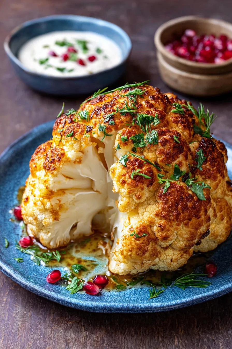 Roasted Whole Cauliflower