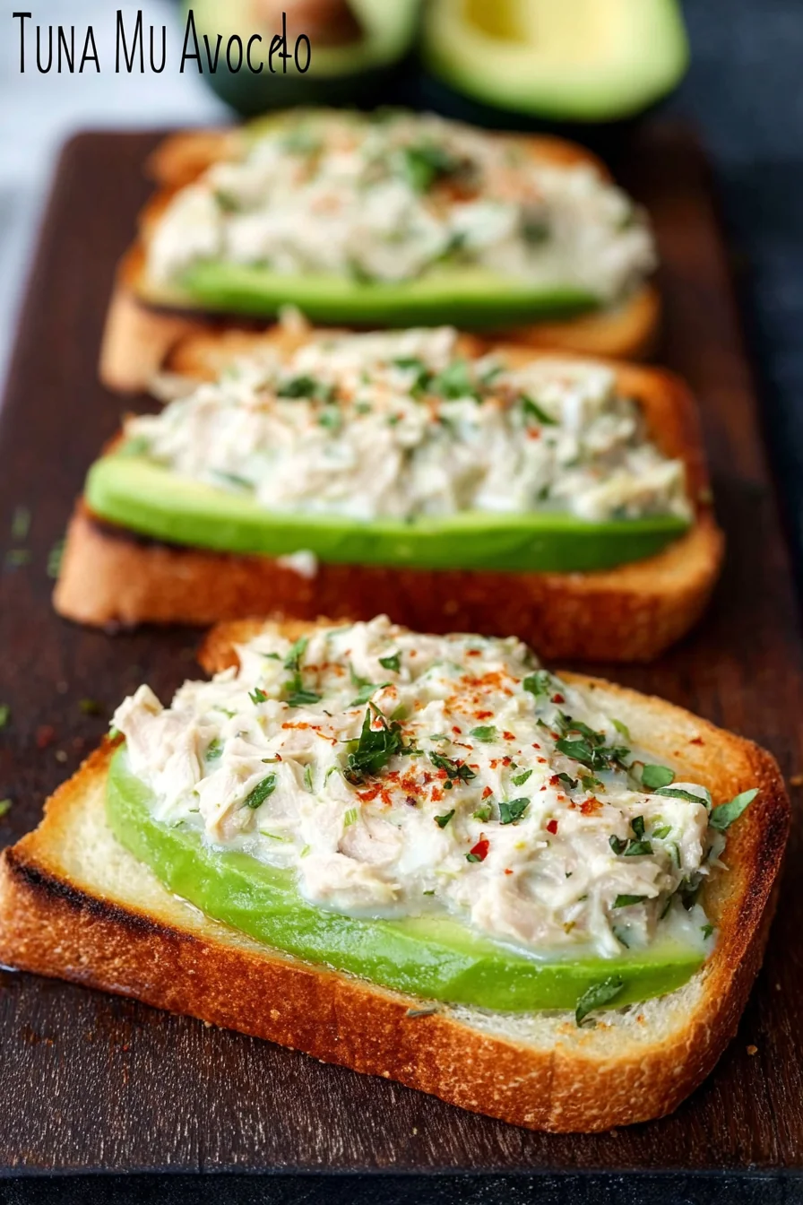 Tuna Melts on Avocado - Image 1