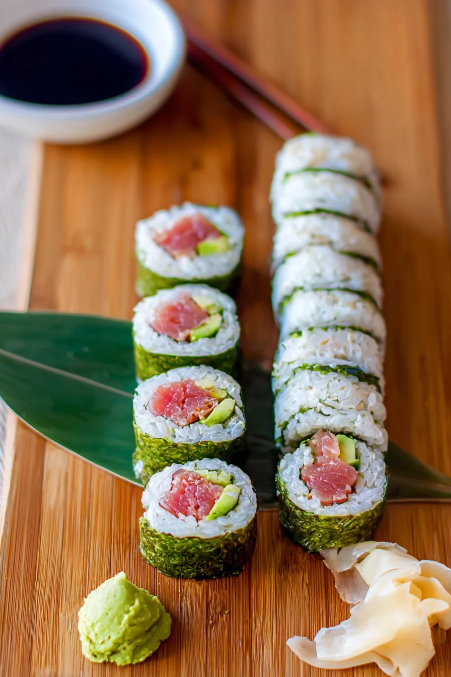 Tuna Sushi Rolls with Wasabi - Image 2