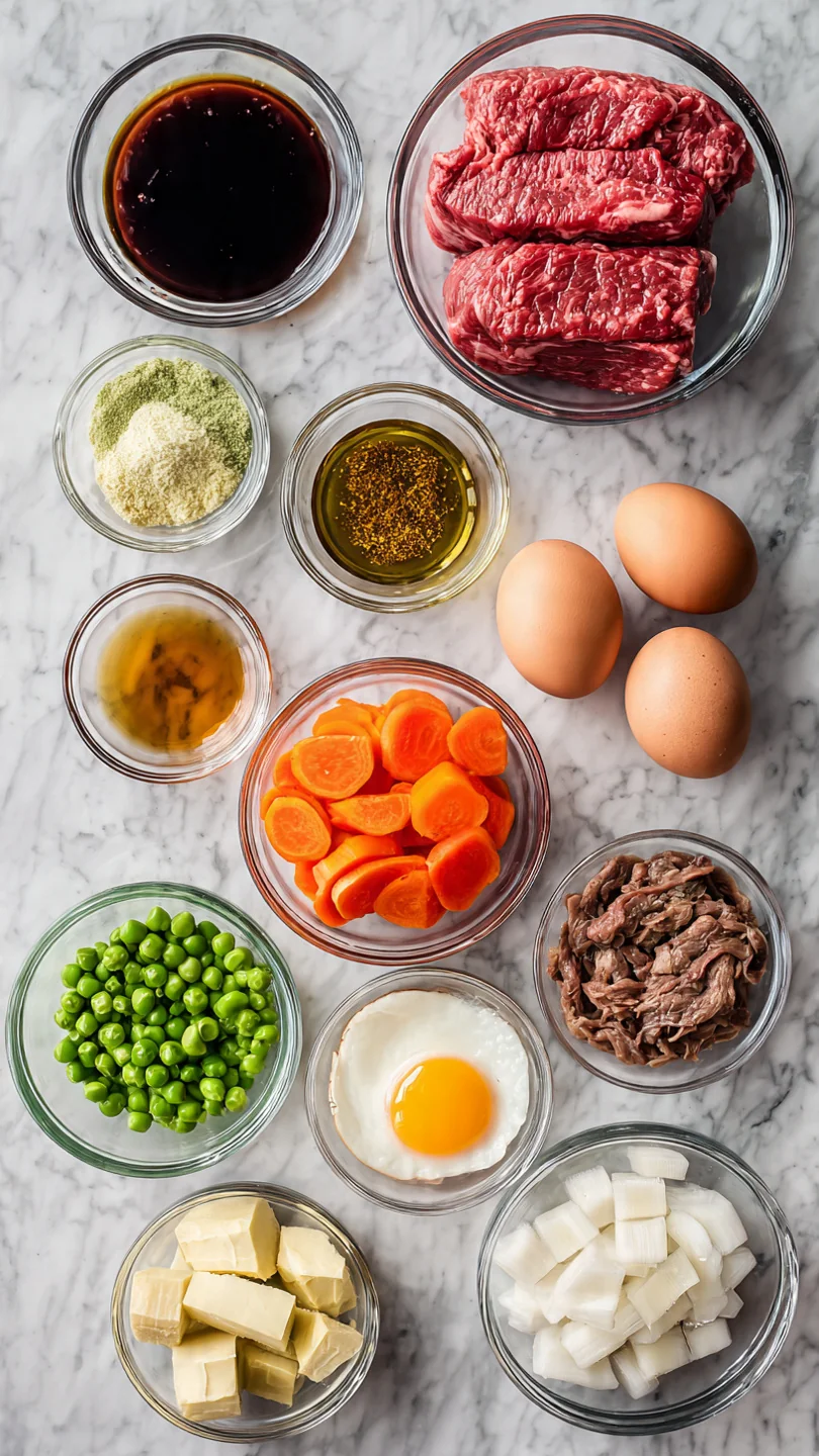 Beef Sukiyaki (Japanese Hot Pot) - Ingredients
