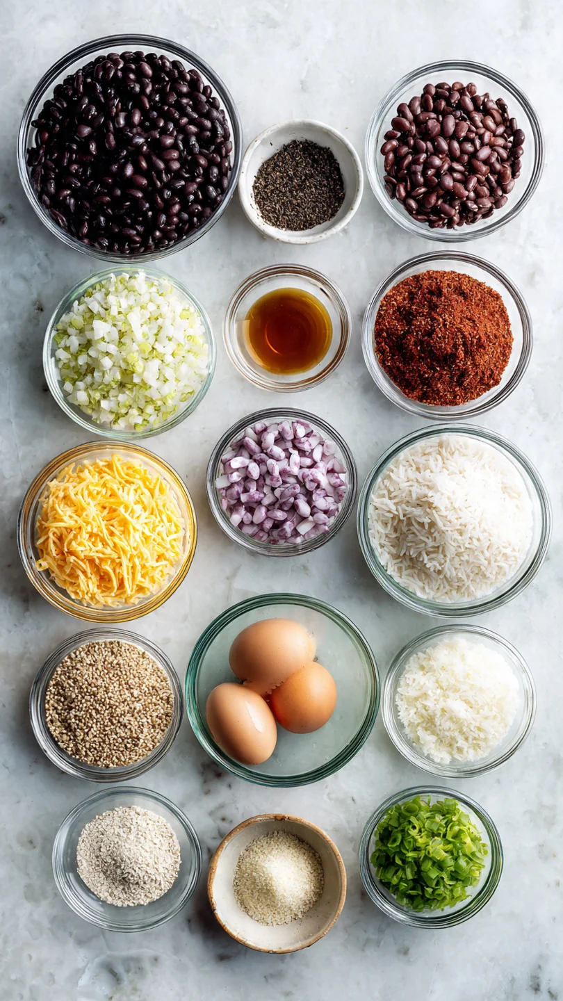 Black Bean And Rice Burritos - Ingredients