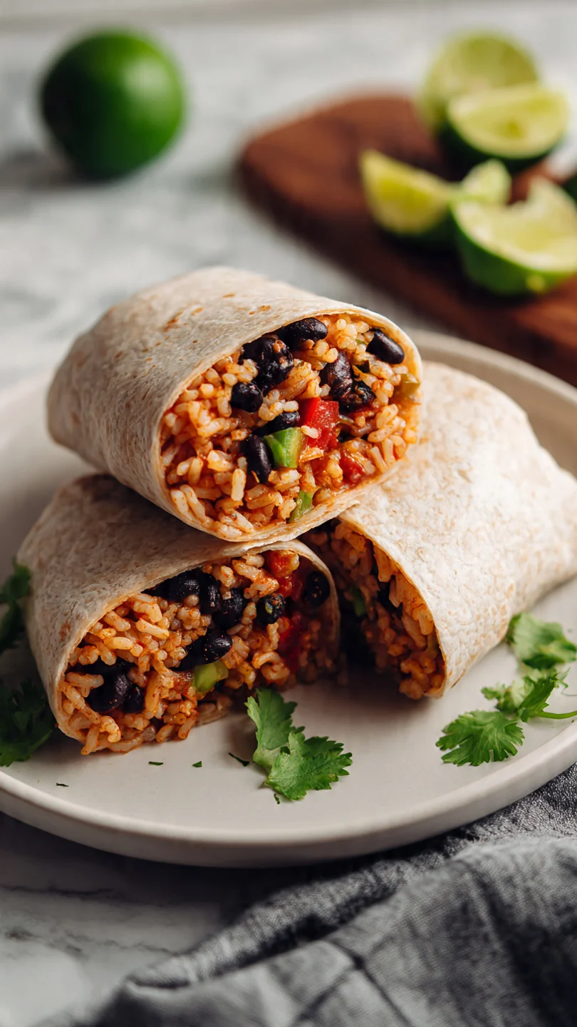 Black Bean And Rice Burritos - Image 1