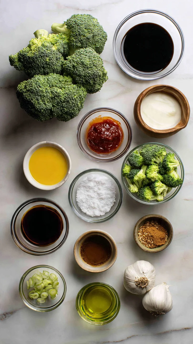 Broccoli Stir-Fry Recipe With Garlic Sauce - Ingredients