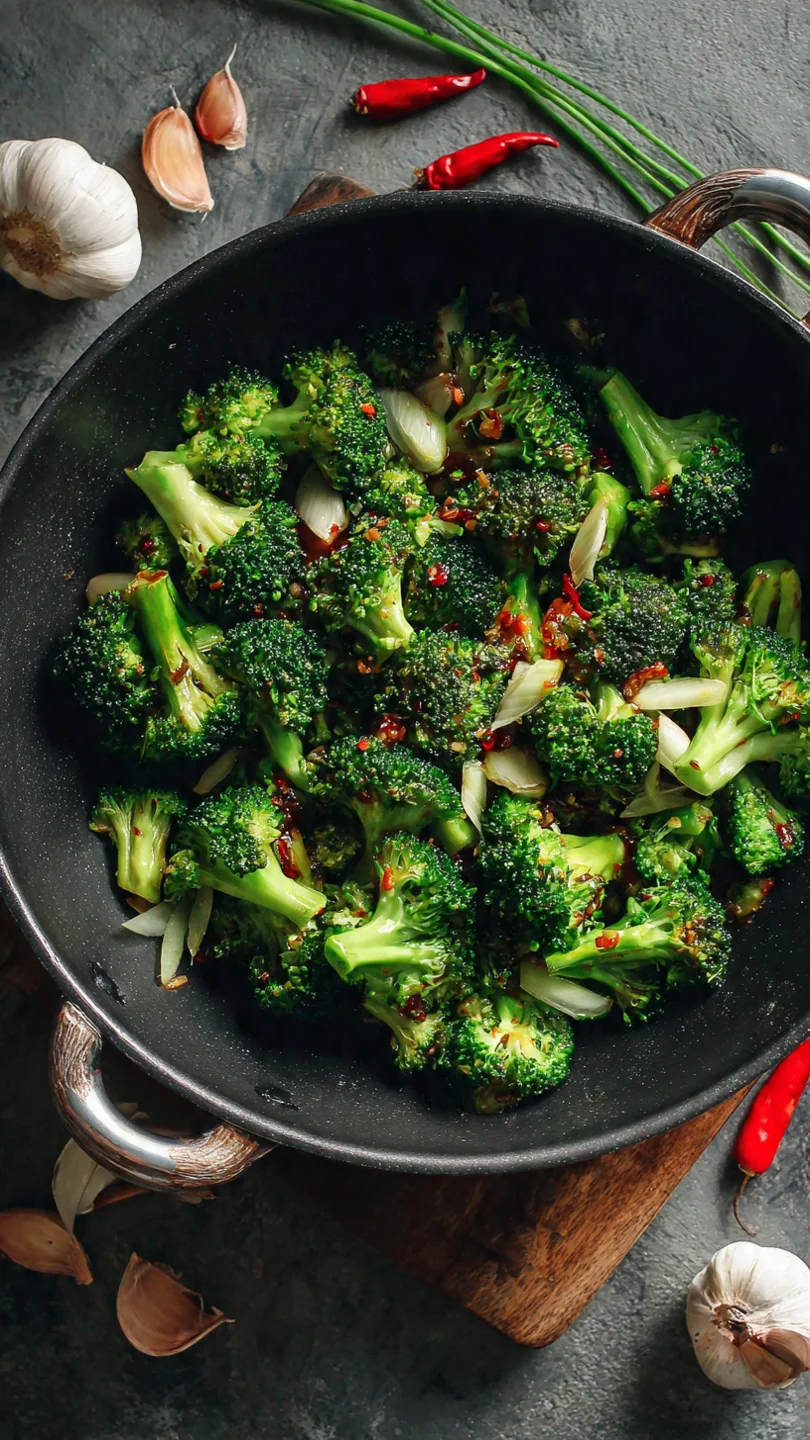 Broccoli Stir-Fry Recipe With Garlic Sauce - Image 1
