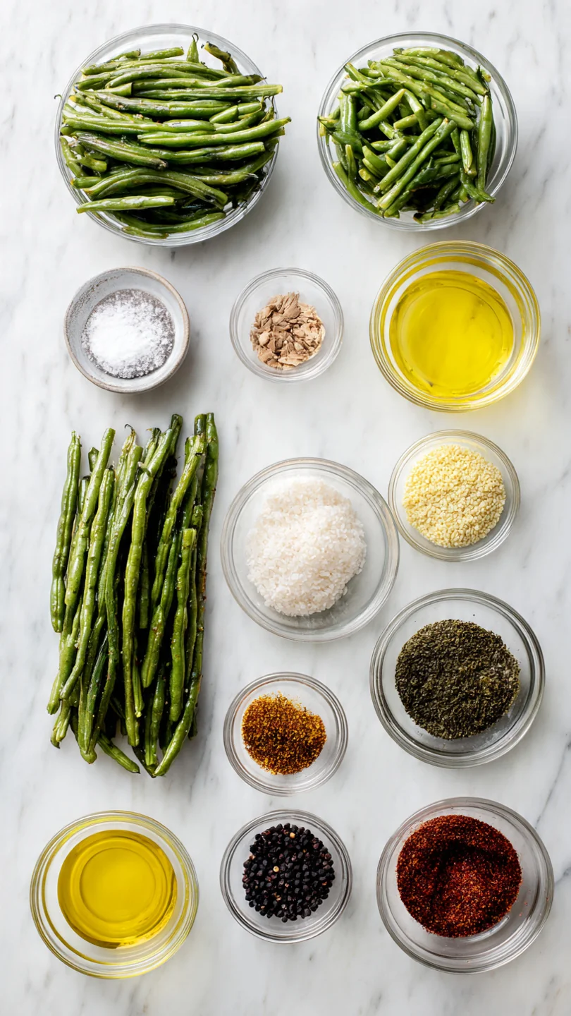 Crispy Grilled Green Beans - Ingredients
