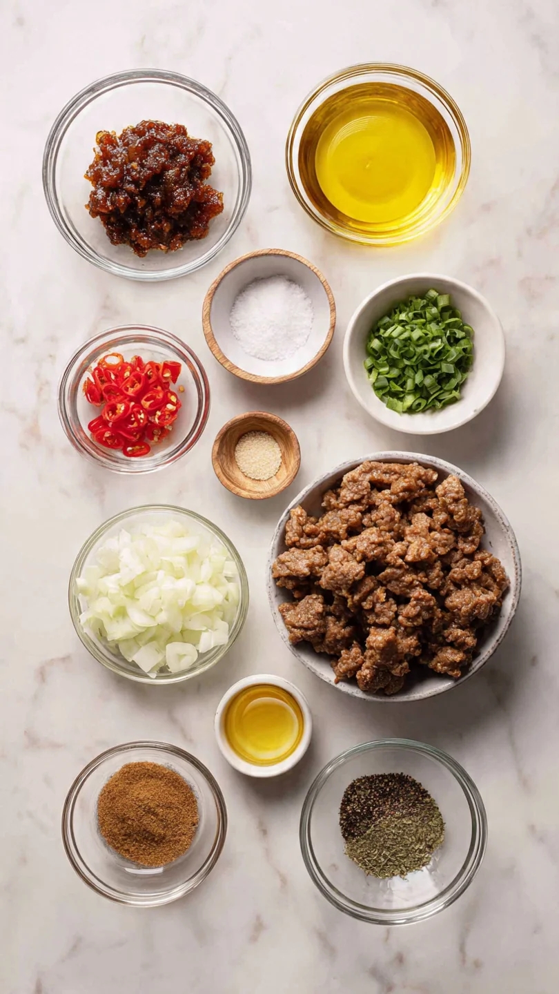 Crispy Mongolian Beef Recipe - Ingredients