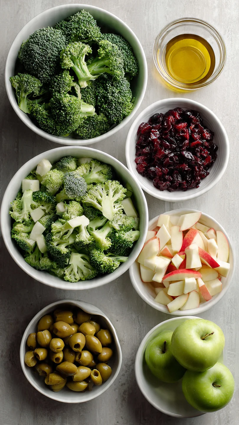 Honeycrisp Apple Broccoli Salad - Ingredients