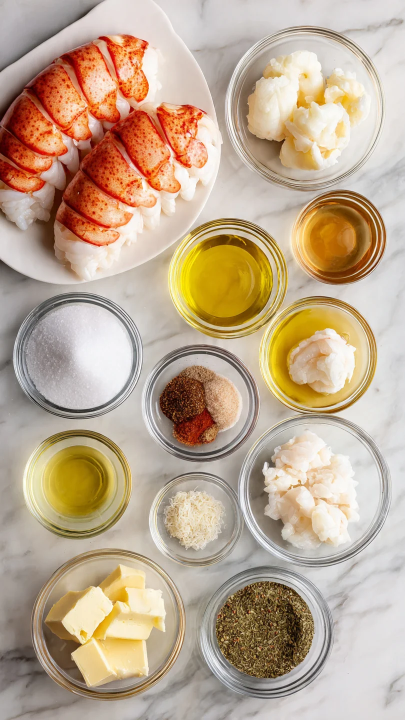 How To Steam Lobster Tails - Ingredients