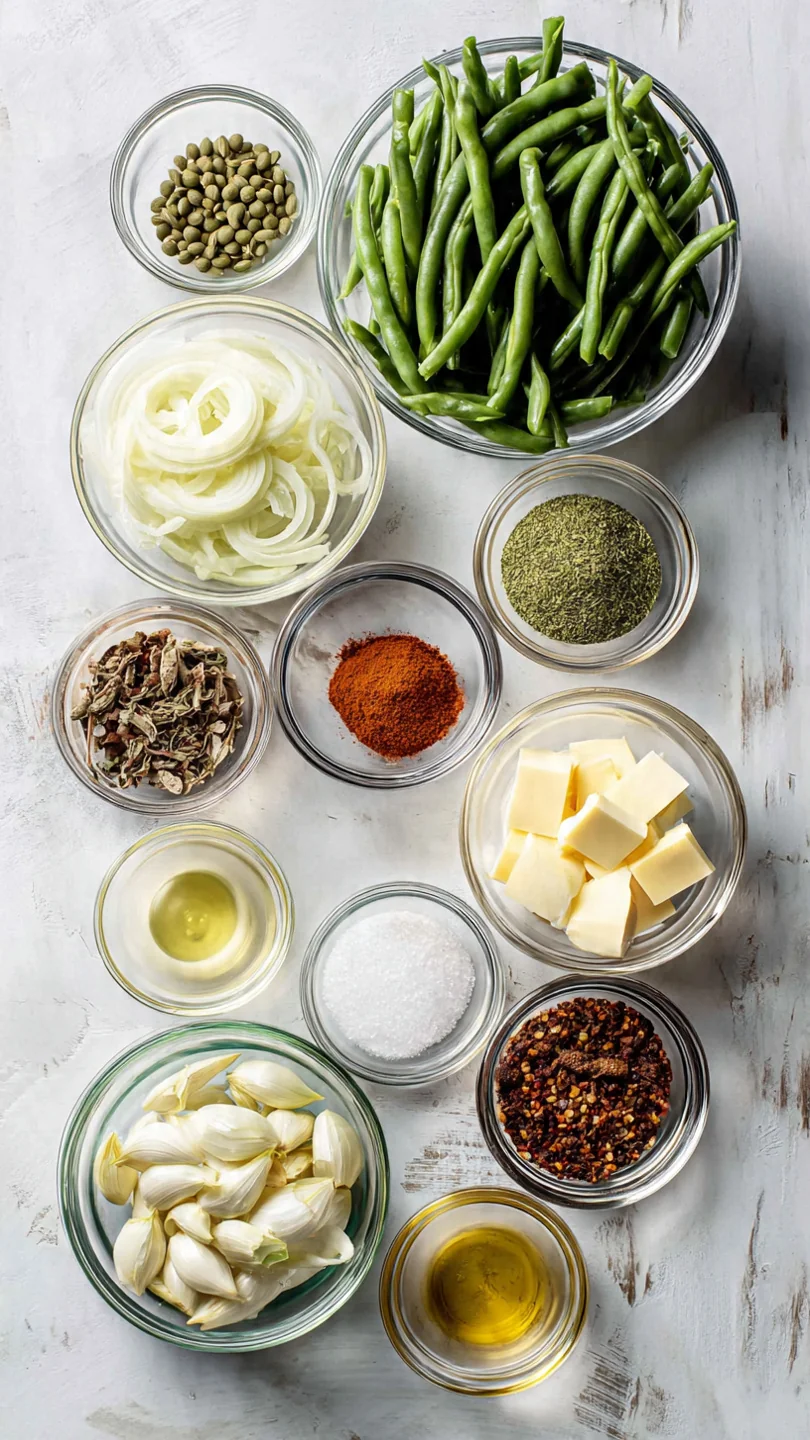 Hungarian-Style Green Beans - Ingredients