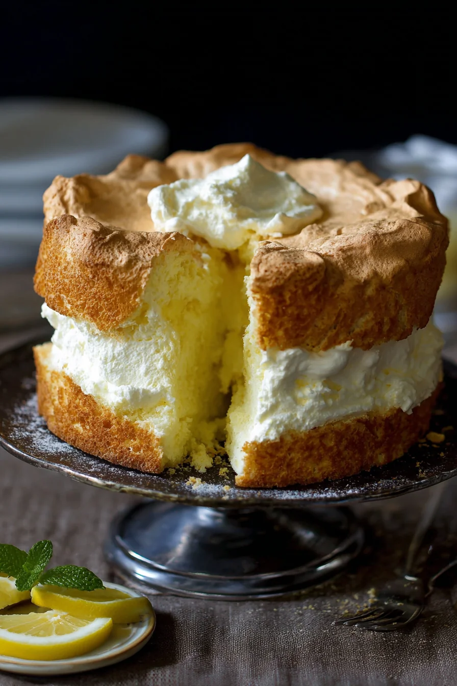 Lemon Angel Food Cake - Image 1