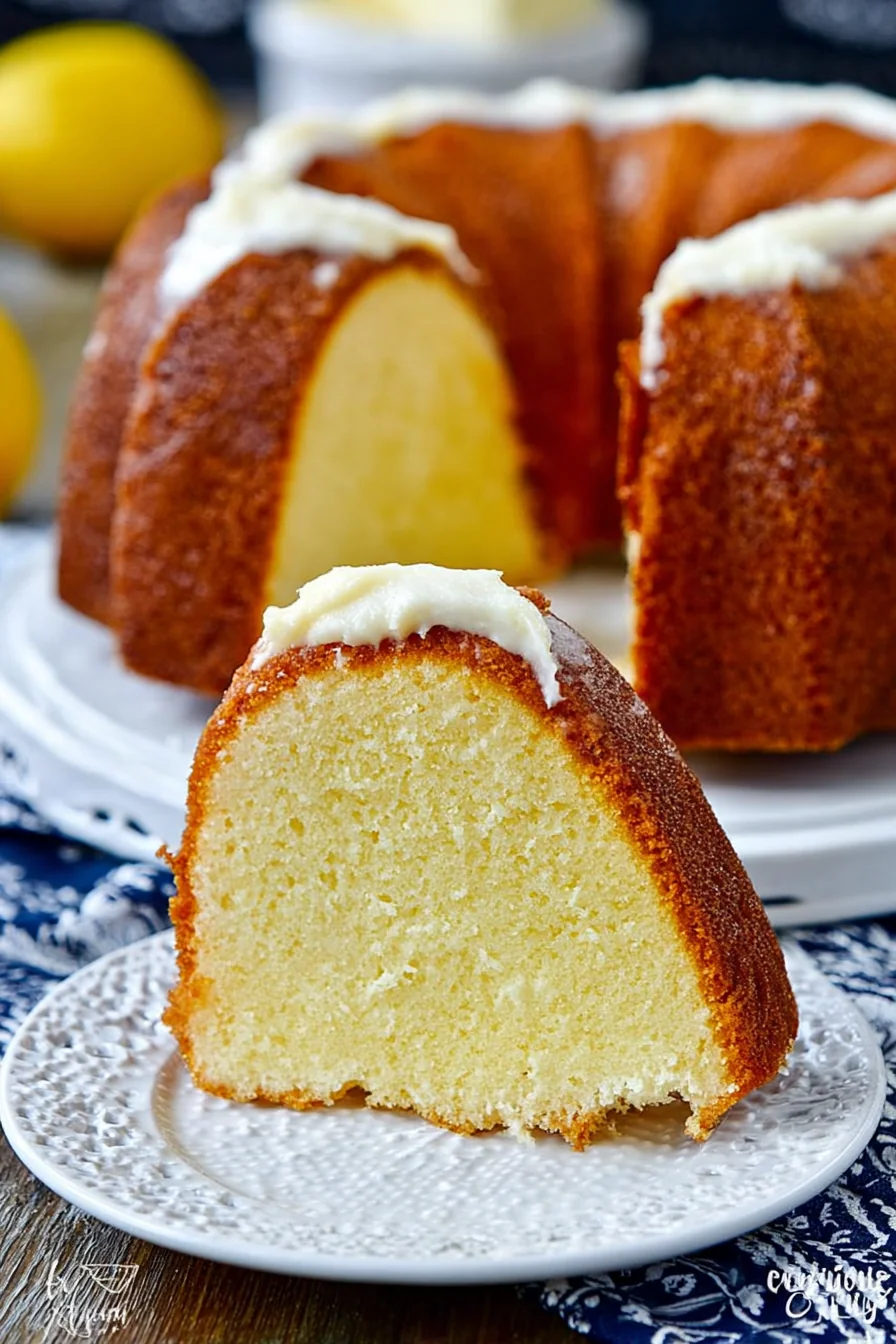 Lemon Cream Cheese Pound Cake - Image 1
