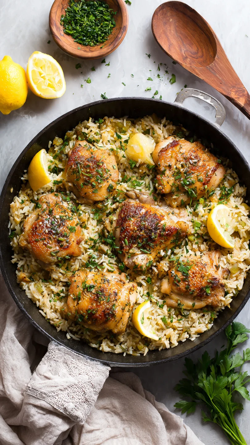 One Pot Lemon Herb Chicken And Rice - Image 1