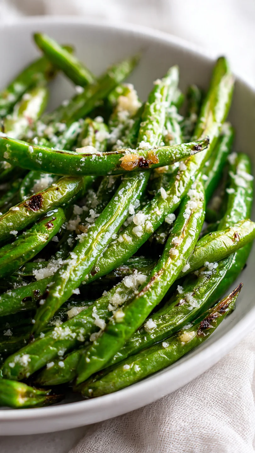 Oven-Roasted Green Beans With Garlic & Parmesan - Image 1