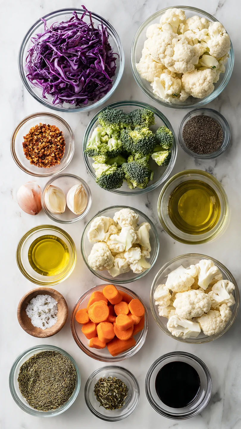 Oven Roasted Vegetables - Ingredients