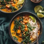 Sweet Potato-Coconut Curry With Black-Eyed Peas & Collard Greens - Image 3