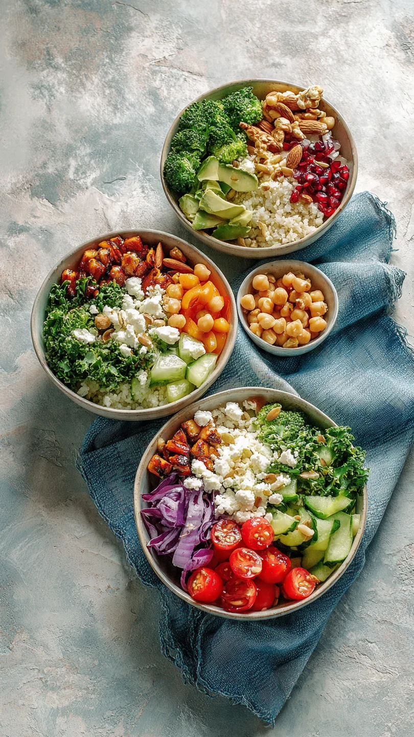 Vegan Low-Carb Buddha Bowls - Image 1