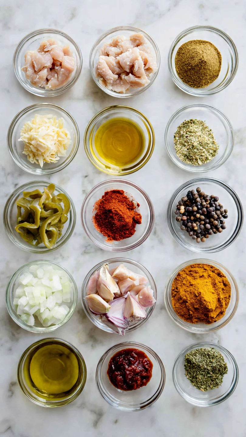 Best Chicken Fajita Pizza - Ingredients