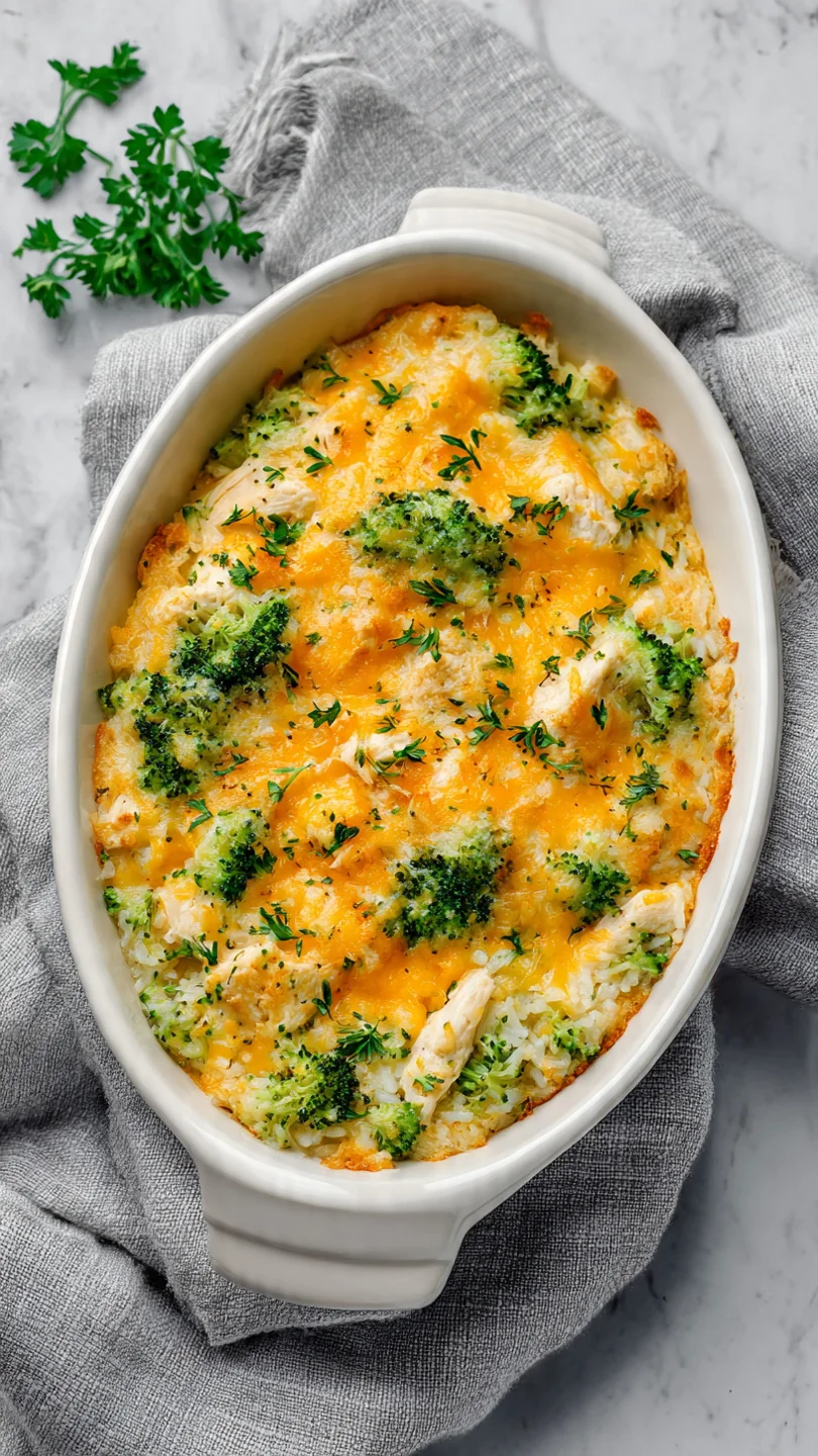 Broccoli Cheese Casserole With Rice And Chicken