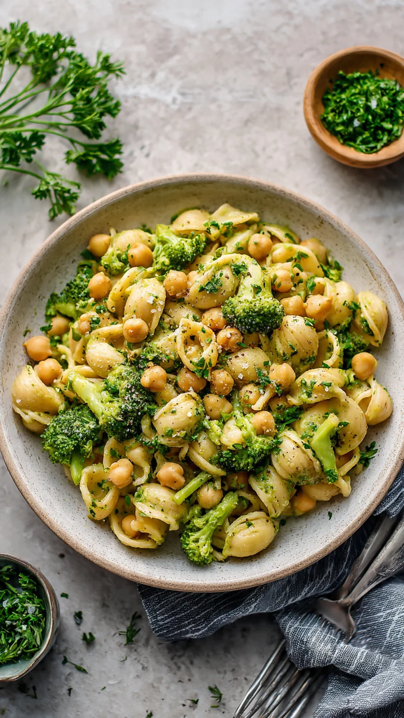 Broccoli Chickpea Pasta
