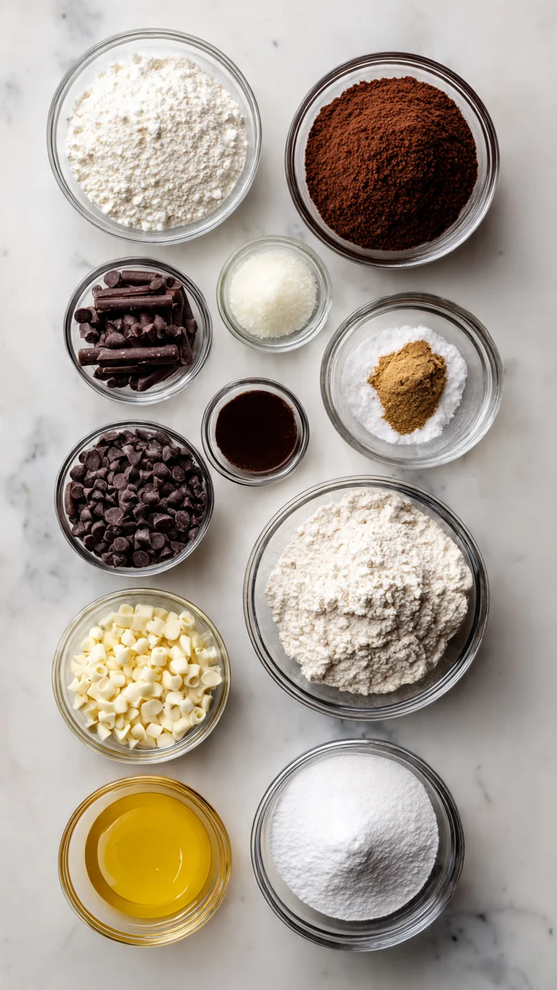 Chocolate Chocolate Chip Nothing Bundt Cake - Ingredients