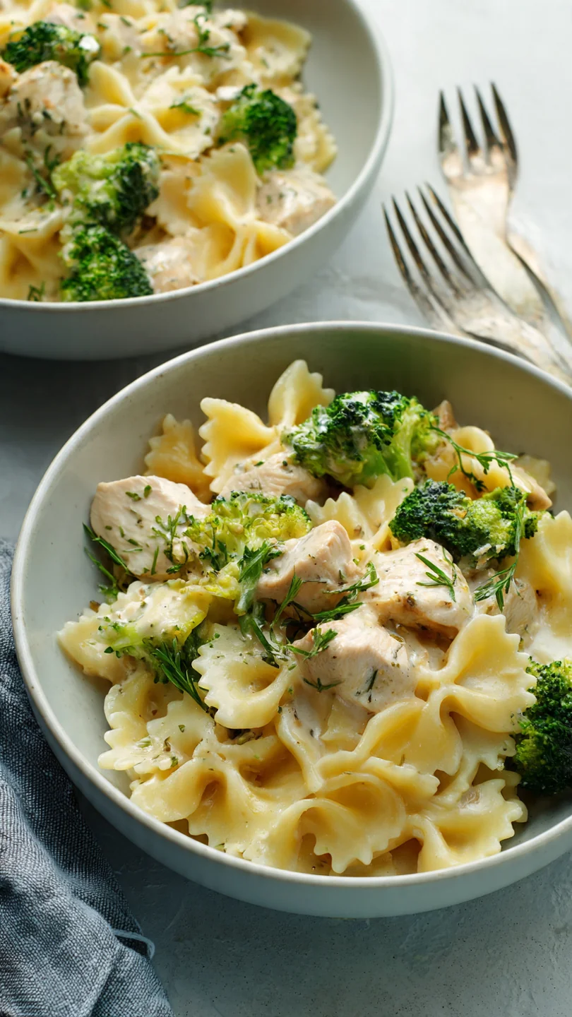 Creamy Chicken & Broccoli Bowties - Image 1