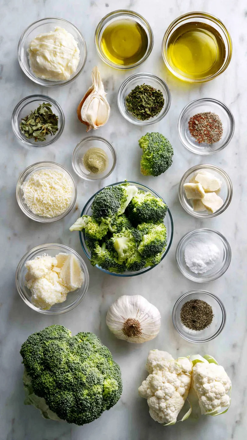 Creamy Garlic Parmesan Broccoli Recipe - Ingredients