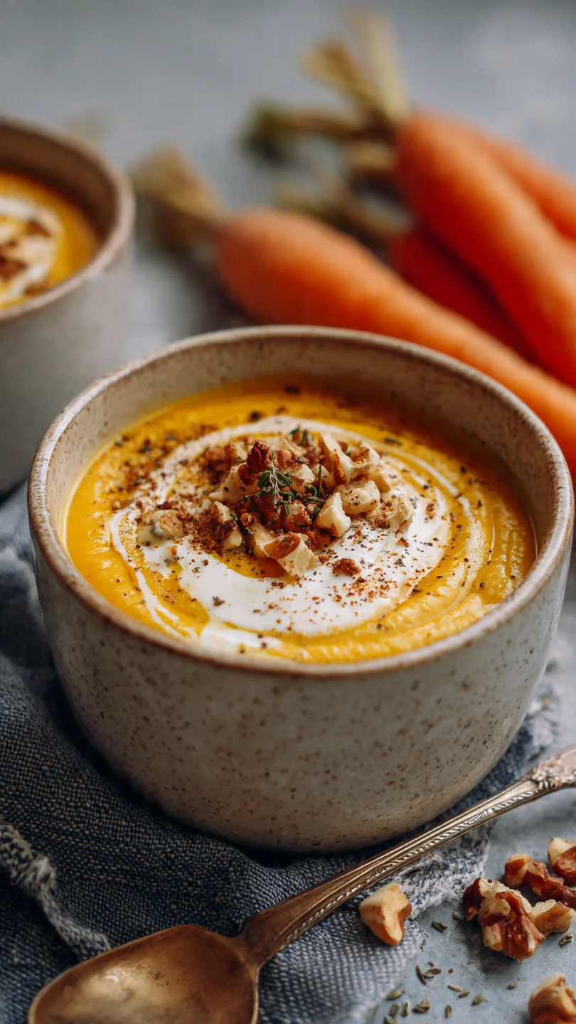 Creamy Roasted Carrot And Parsnip Soup Recipe - Image 1