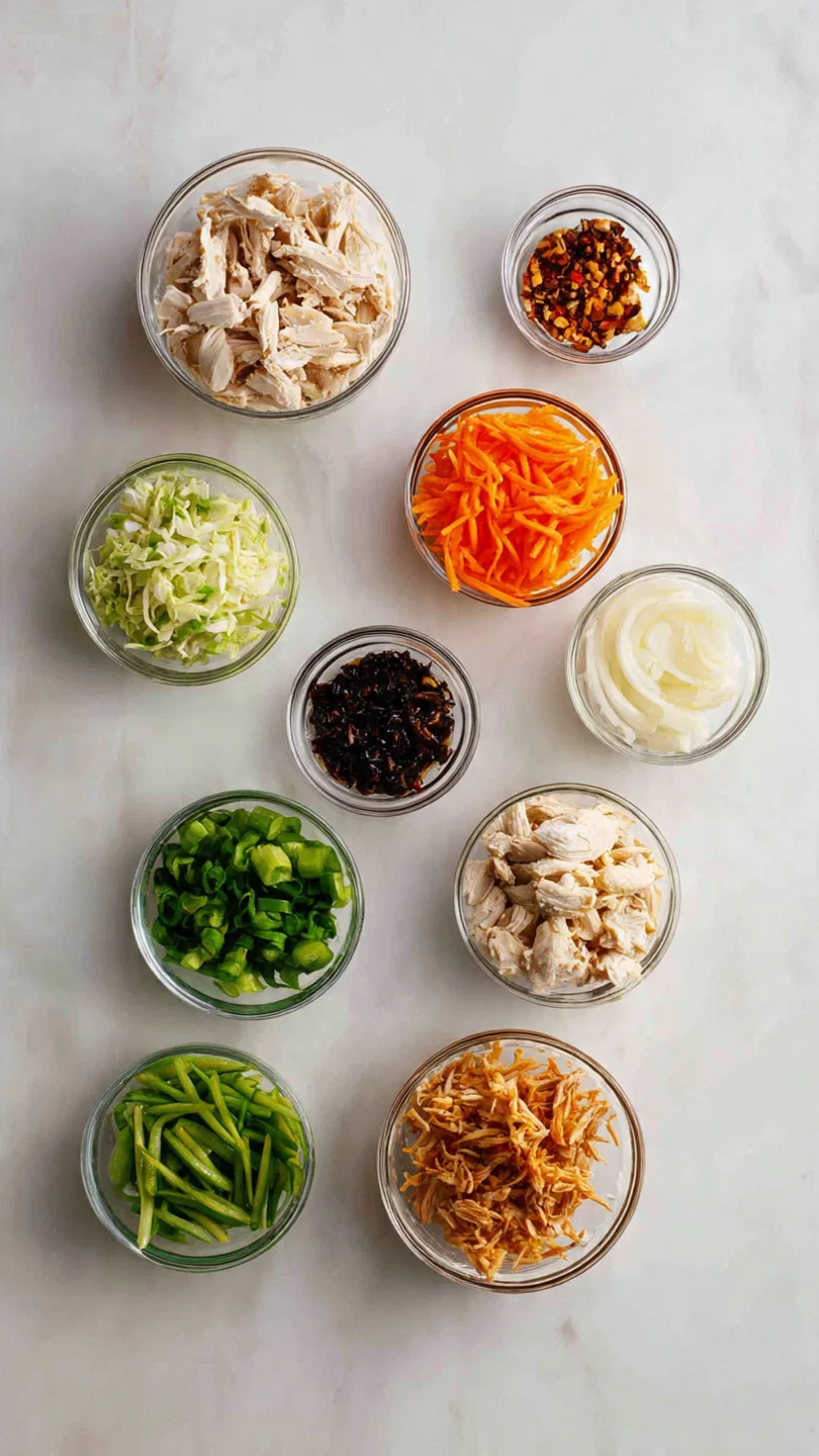 Crunchy Chinese Chicken Salad - Ingredients