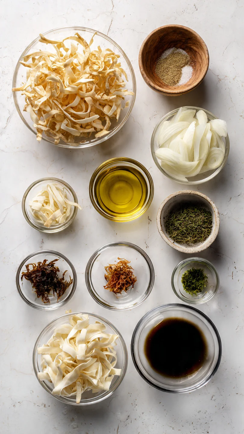 Crunchy Parsnip Ribbons - Ingredients