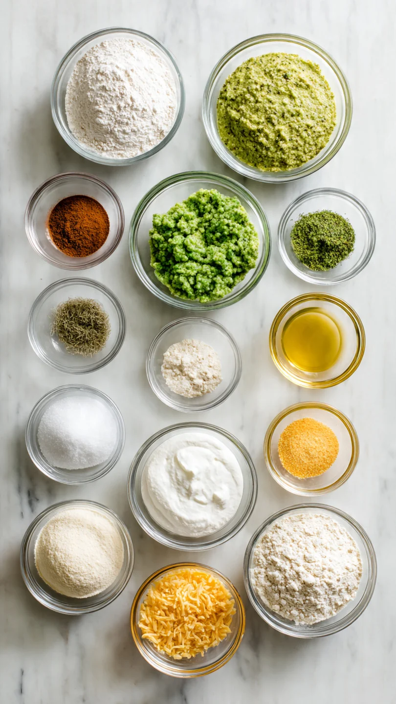 Easy Broccoli Cornbread - Ingredients