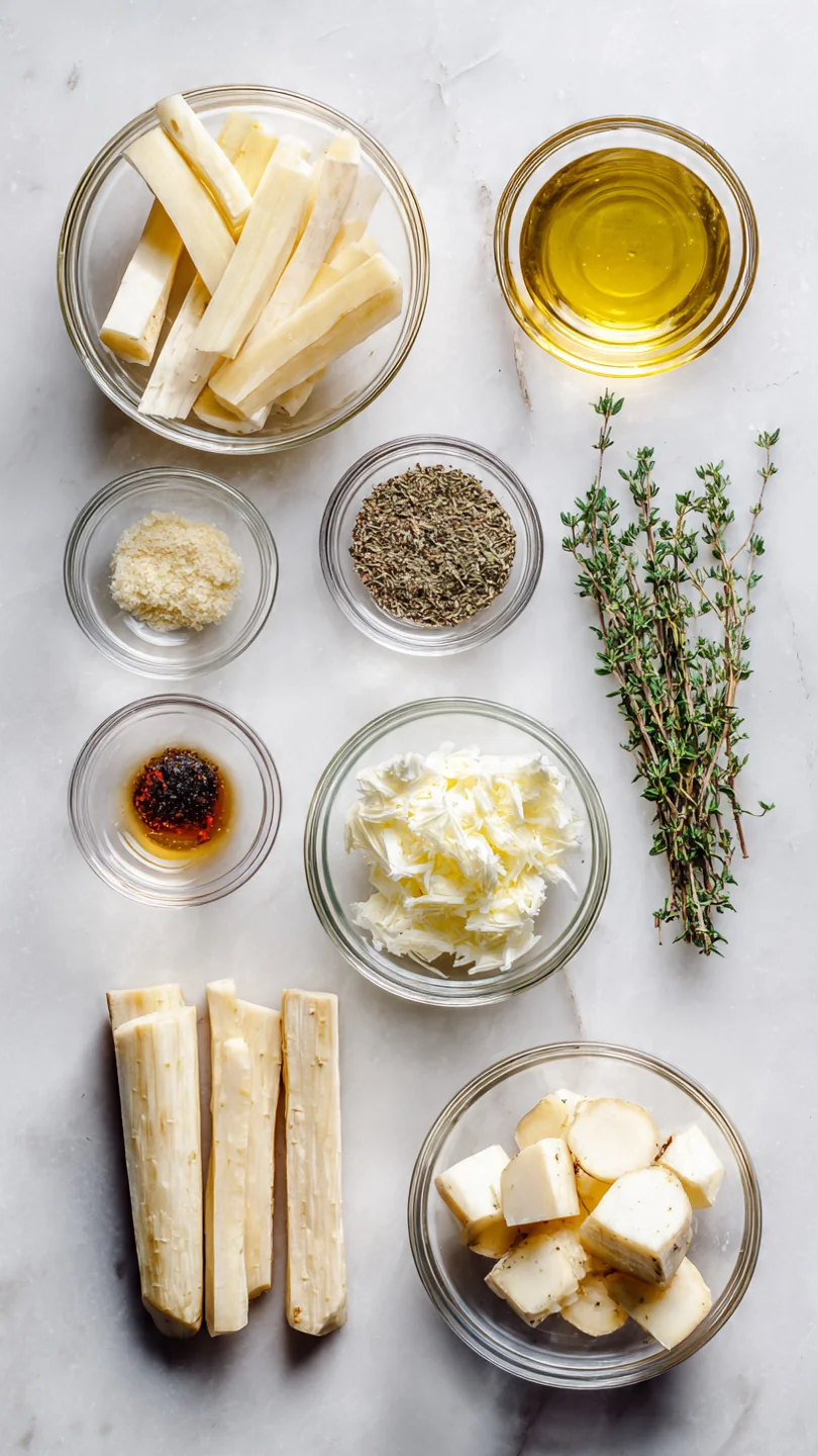 Easy Maple Roasted Parsnips With Thyme - Ingredients