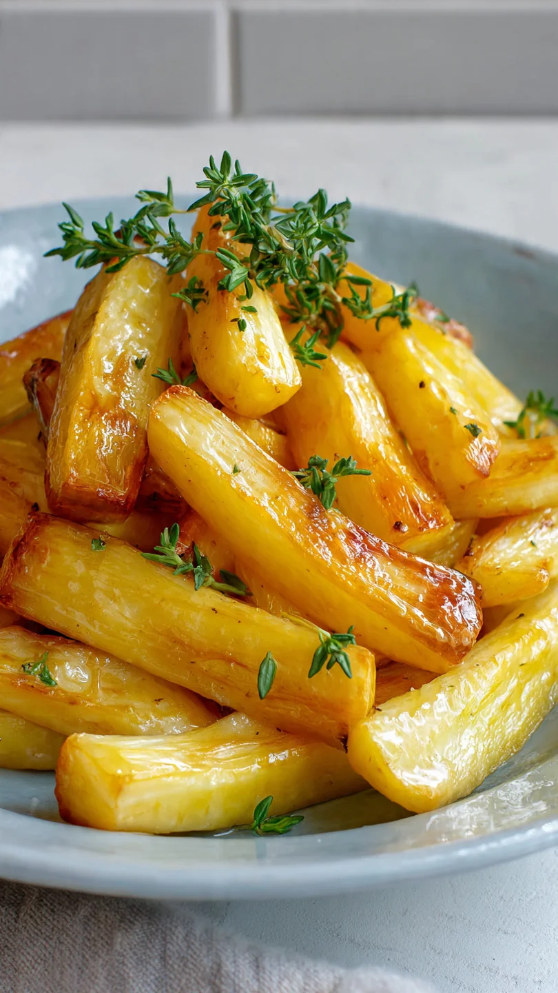 Easy Maple Roasted Parsnips With Thyme - Image 1