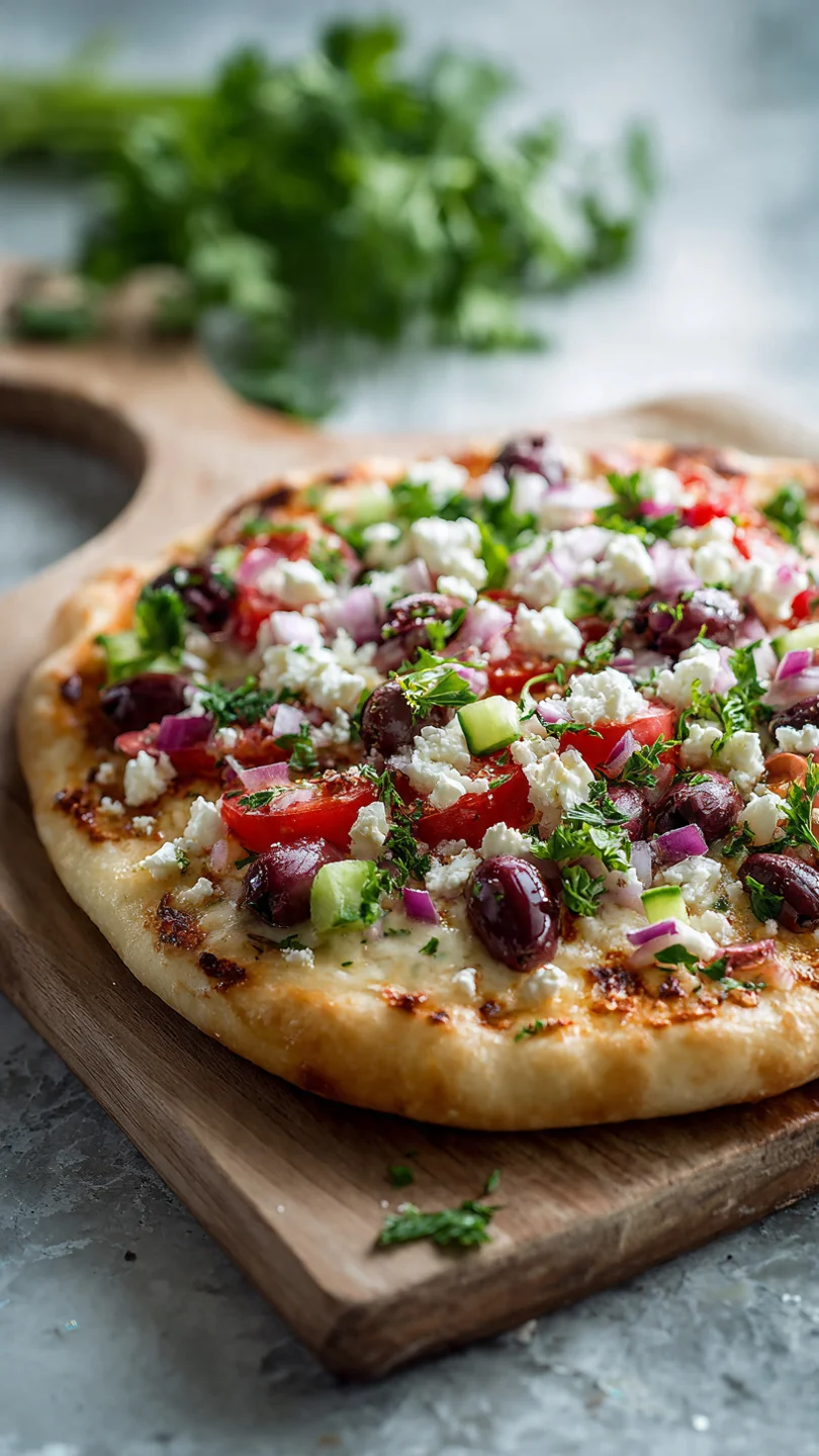 Easy Mediterranean Flatbread Pizza - Image 1