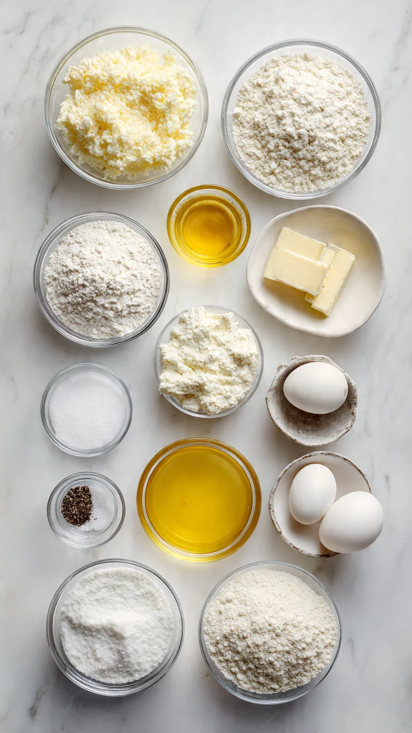 Easy, Cheesy White Pizza - Ingredients