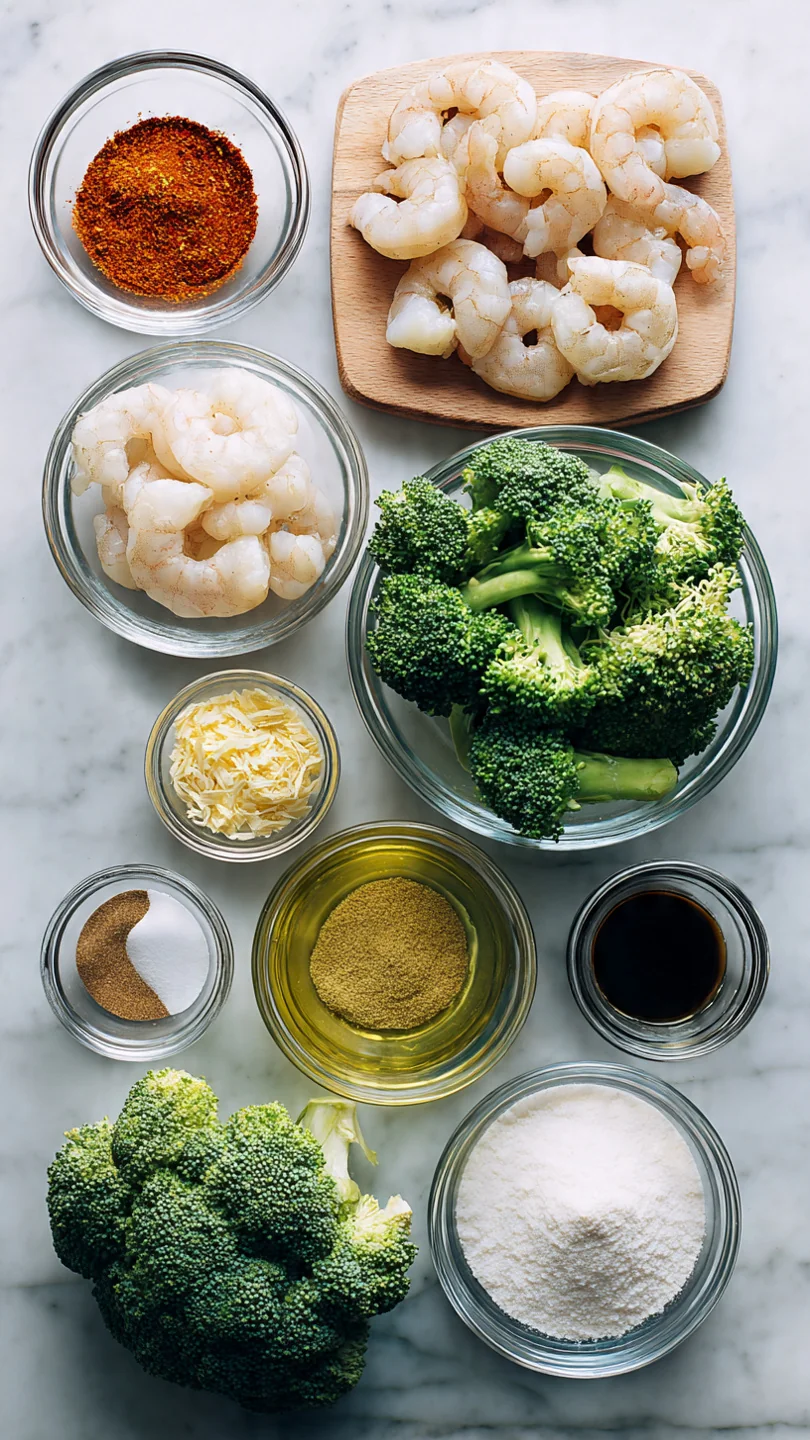 Homemade General Tso’S Shrimp And Broccoli Stir Fry - Ingredients