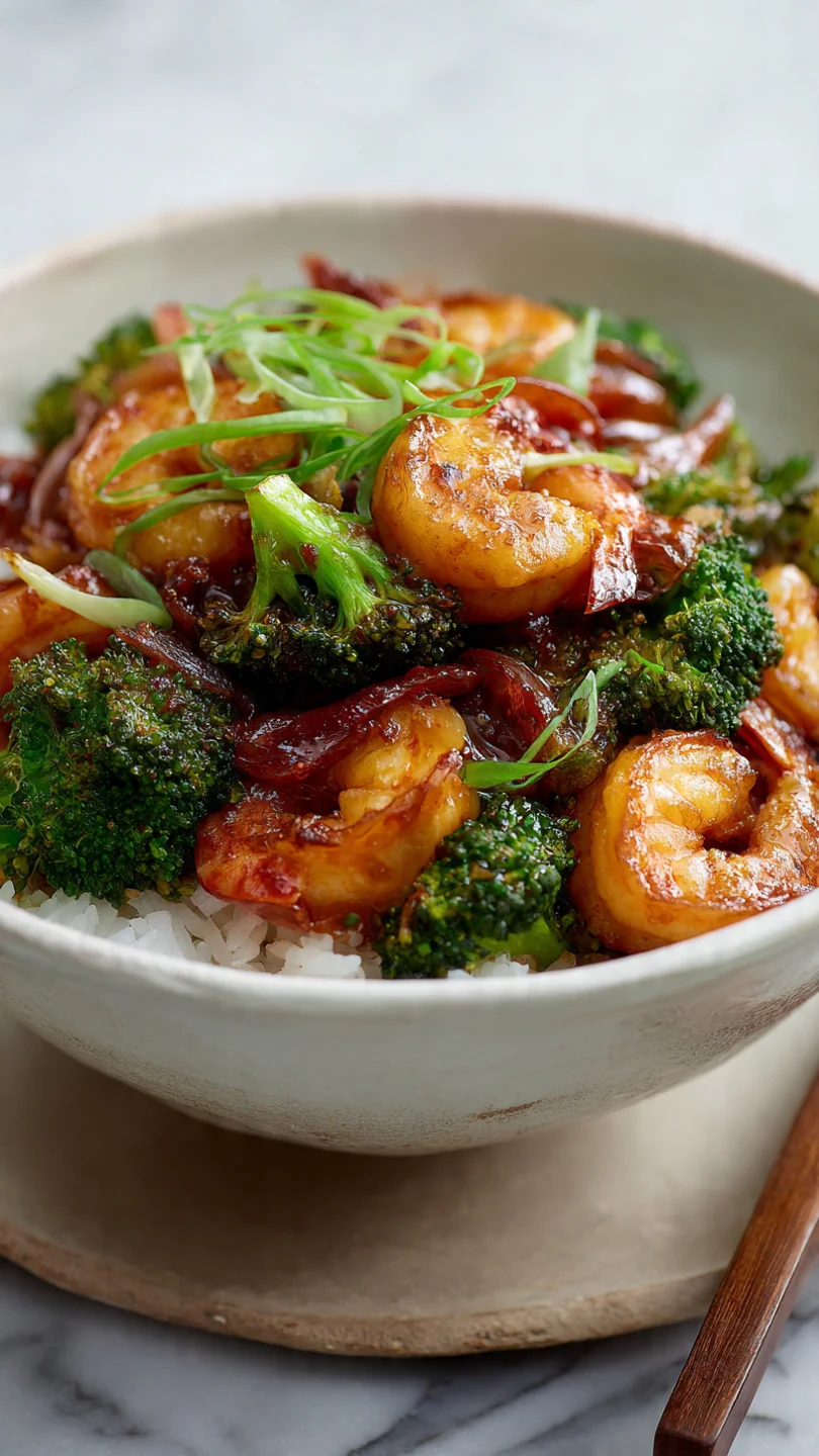 Homemade General Tso’S Shrimp And Broccoli Stir Fry - Image 1