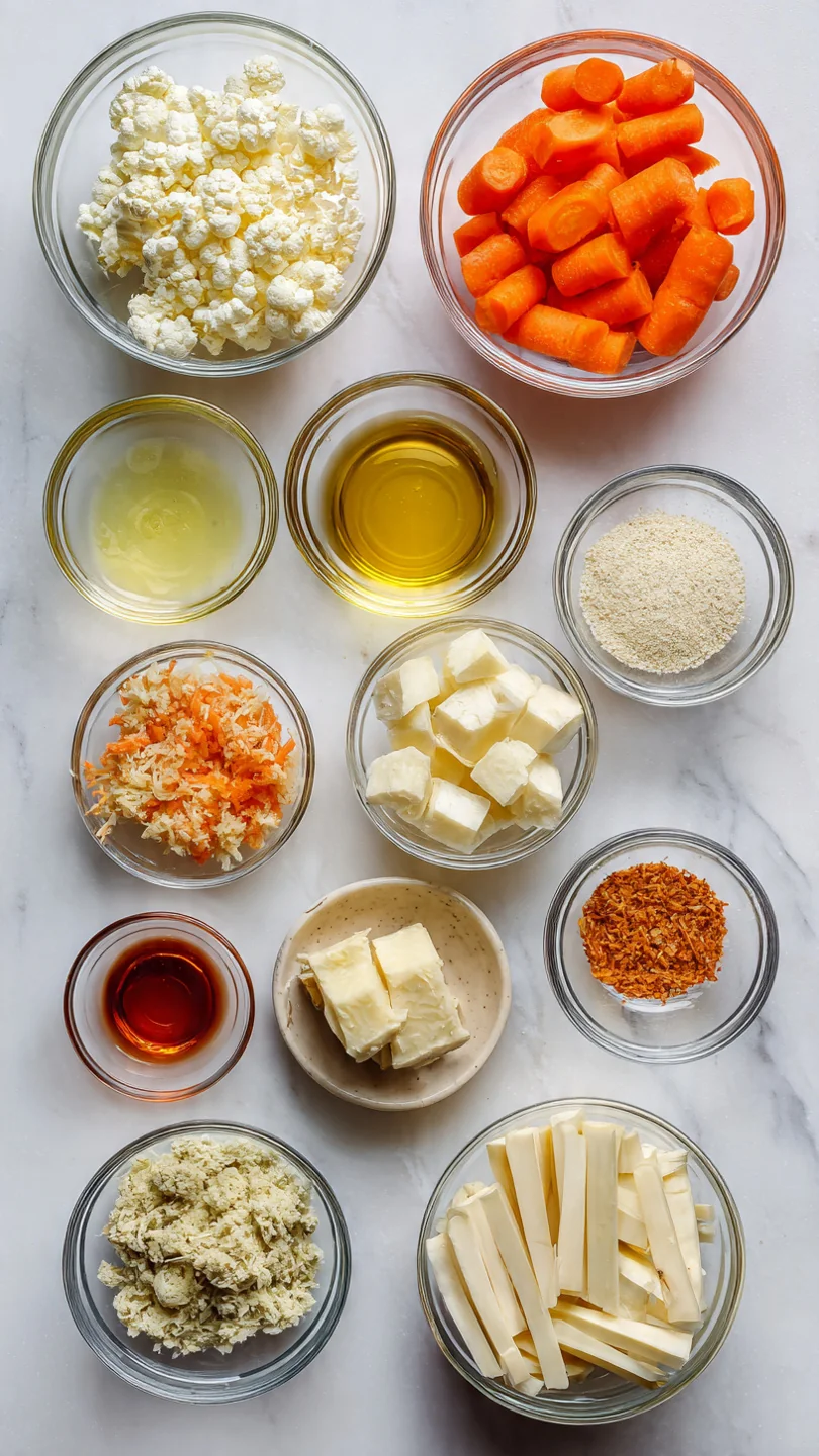 Honey Glazed Carrots And Parsnips - Ingredients
