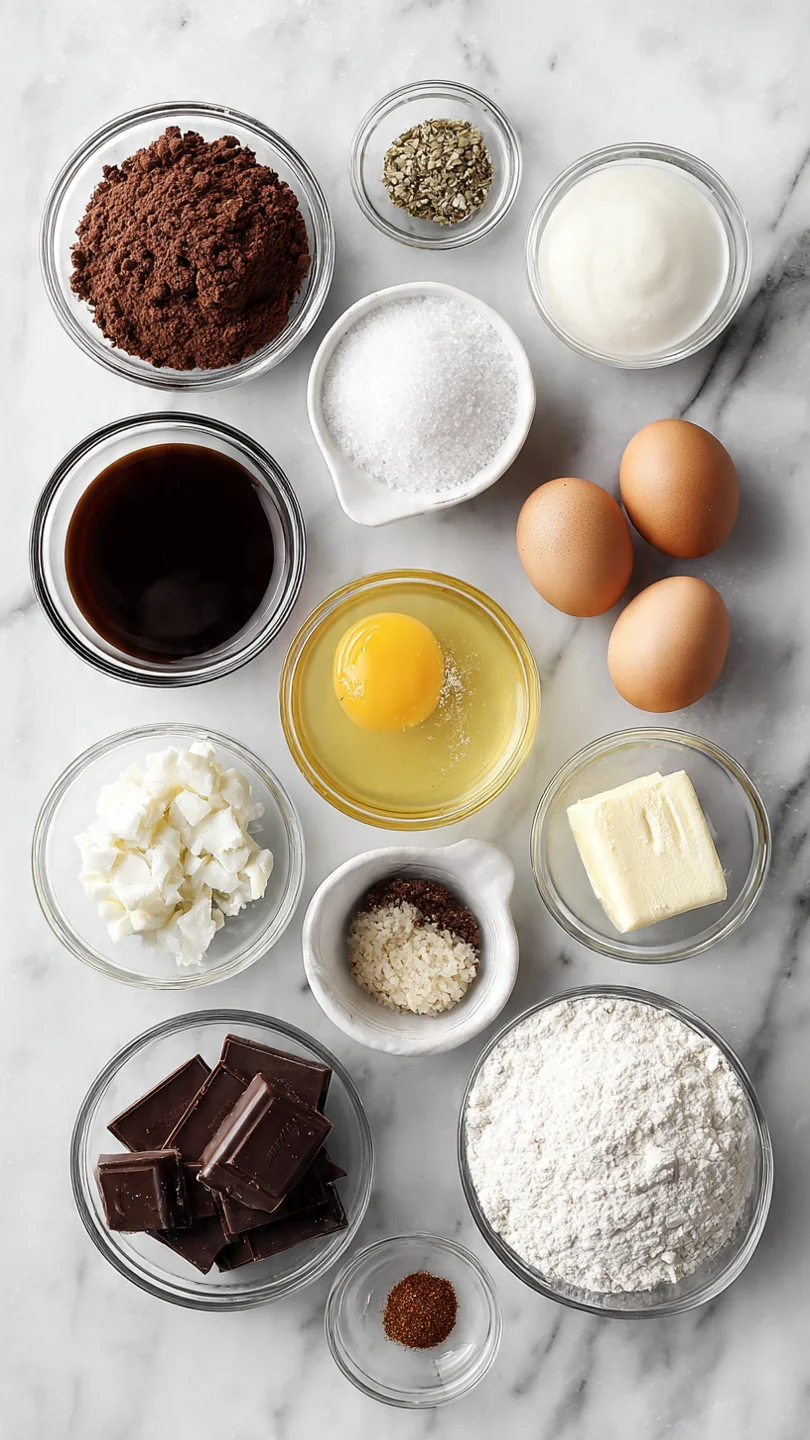 Hot Fudge Brownie Bread - Ingredients
