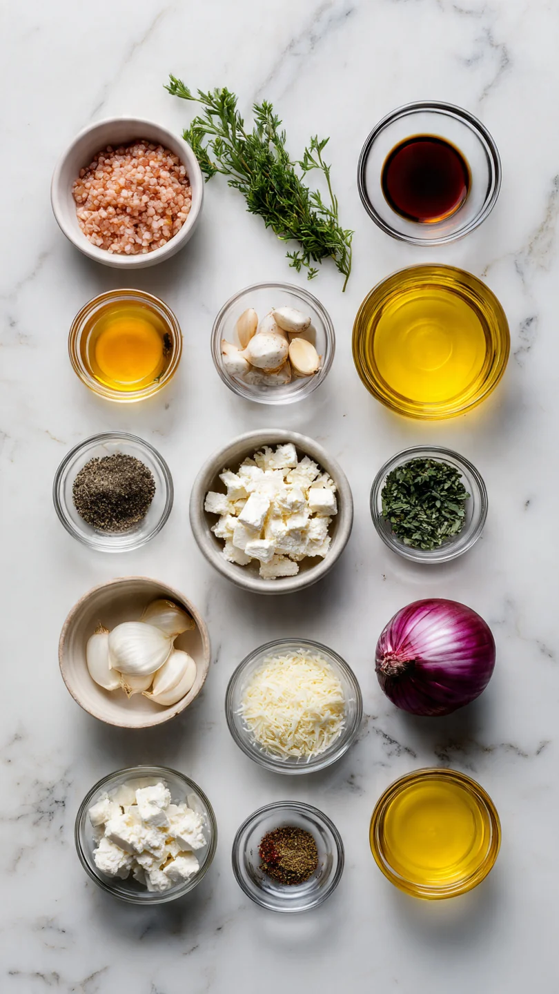 Hot Sausage Feta Honey Pizza - Ingredients